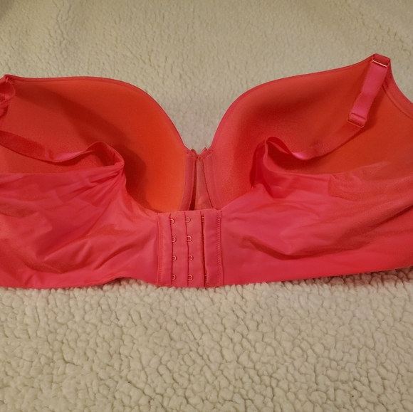 Torrid Curve size 46DD hot pink underwire pushup bra - Picture 3 of 7